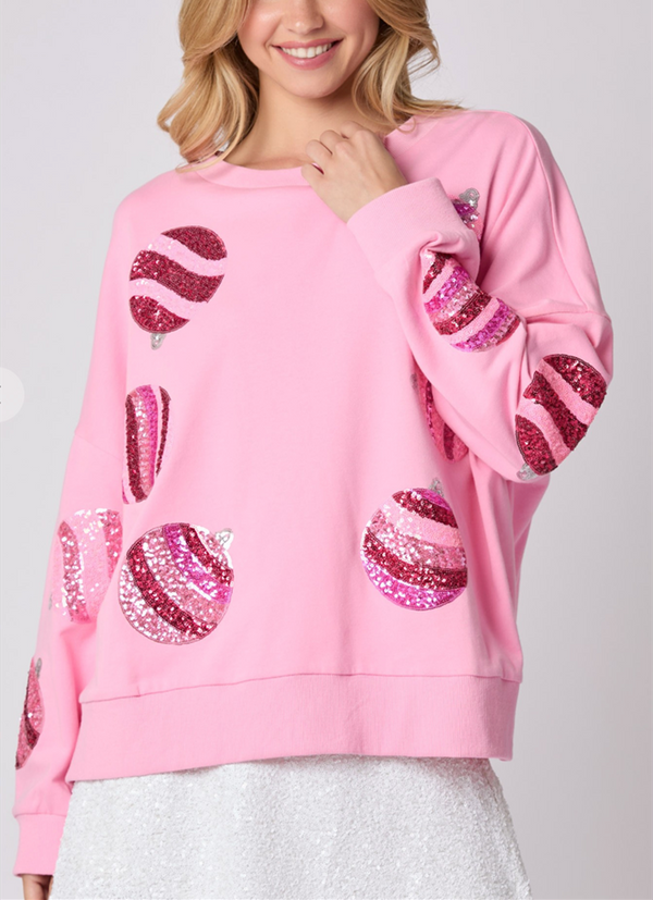 Women's Oversized Sequin Patch Sweatshirt (Buy 2 Free Shipping)